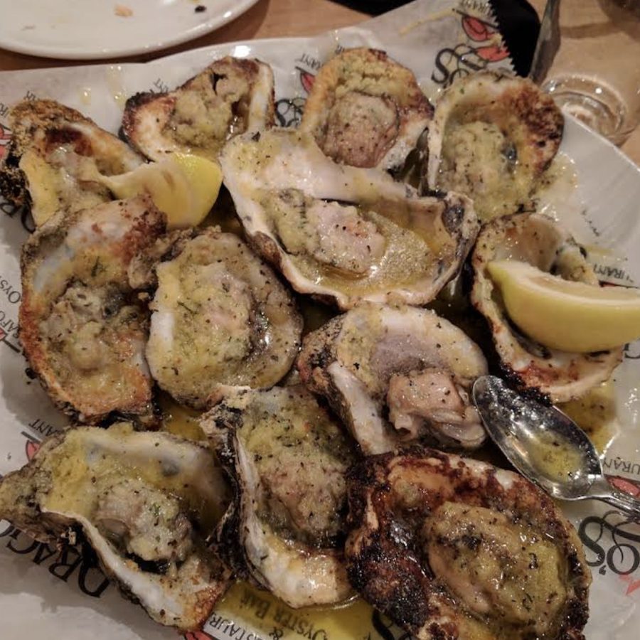 Charbroiled oysters at Drago's Seafood Restaurant