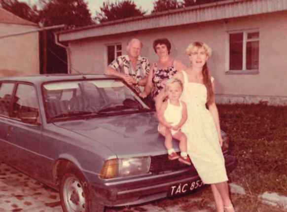 Grandpa, Grandma, mom, AT